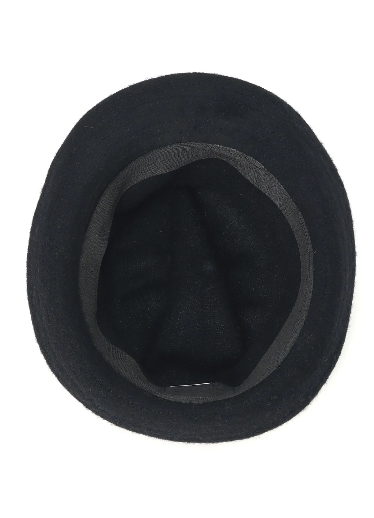 WOOL MELTON FELT HAT WITH SHORT BRIM